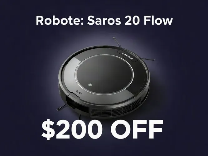Roborock Saros 20 Flow: $200 off the new robot vacuum