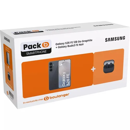 Galaxy S26 FE 128GB + Galaxy Buds3 FE pack at €649 at Boulanger (was €799)