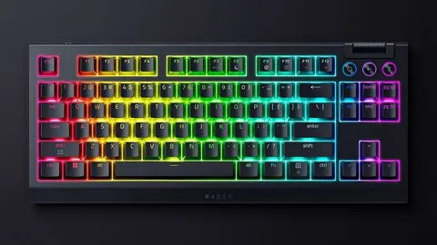 Razer BlackWidow V4 TKL HyperSpeed Wireless (Orange switches) at $99.99 at Best Buy (was $179.99): 44% off