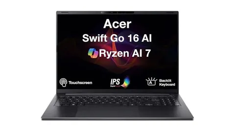 Acer Swift Go 16 AI (Ryzen AI 7 445 / 16GB / 1TB) at $749.99 at Best Buy (was $1,149.99)