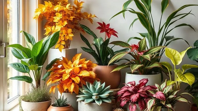 Colourful houseplants to give your home an autumnal feel