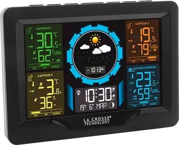 Station météo La Crosse WS6304 noire à 49 € chez Boulanger (au lieu de 99 €) : −51 %