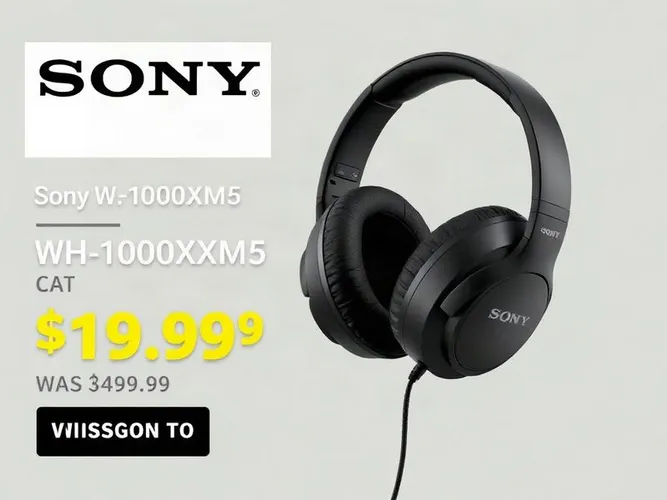 Sony WH-1000XM5 at $198.99 (was $399.99) on Amazon