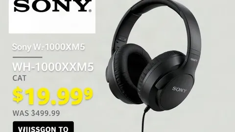 Sony WH-1000XM5 at $198.99 (was $399.99) on Amazon
