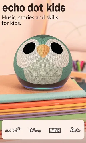 Echo Dot Kids (Owl) at $39.99 on Amazon (was $89.99) — 56% off