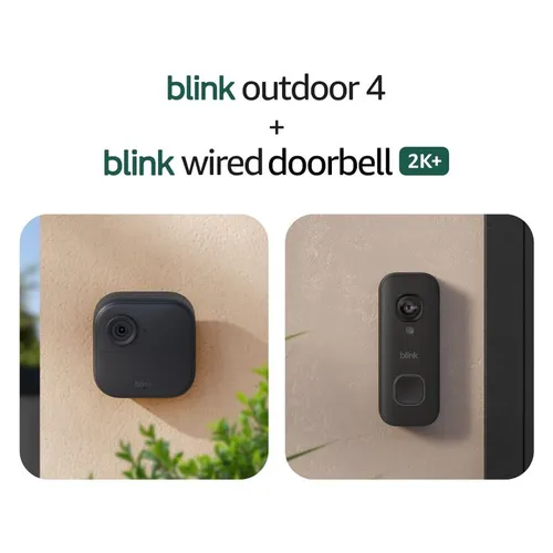 Blink Outdoor 4 3-cam kit + free Wired Doorbell 2K+ at $65.99 on Amazon (was $189.99)