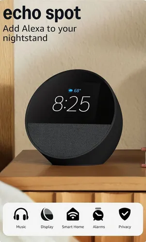 Amazon Echo Spot (Black) at $54.99 on Amazon (was $109.99)
