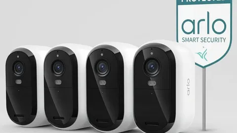 Arlo Essential Outdoor Security Camera 2K (4-Cam) at $149.99 at Best Buy (was $199.99): 25% off