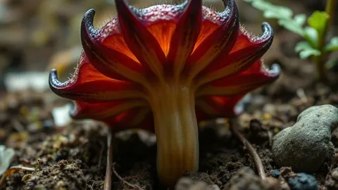 A bizarre 'devil flower' discovered in Thailand lives underground and steals nutrients from fungi