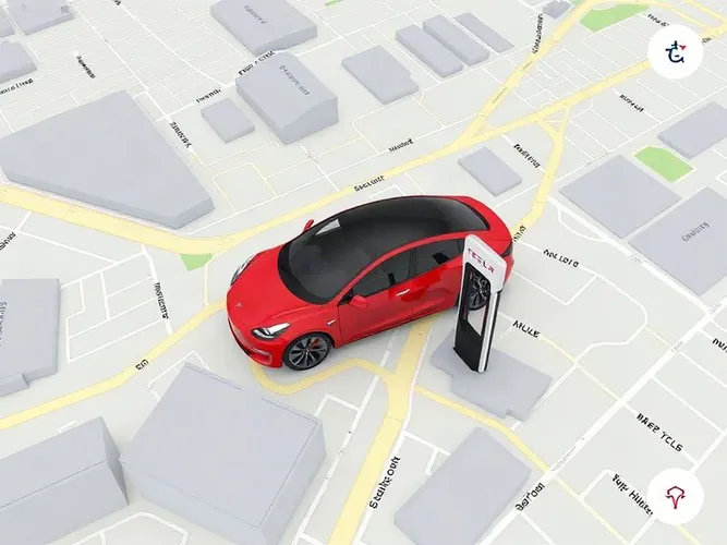 Tesla brings 3D Supercharger maps to its mobile app