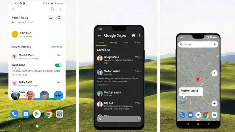 September 2026 Android Drop: Find Hub Remembered, Keep in Messages, Motion Assist