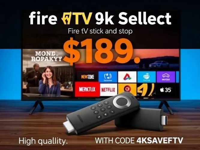 Fire TV Stick 4K Select for $17.99 with code 4KSAVEFTV